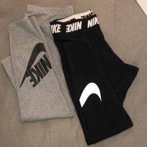 Nike leggings - L & XL (grey and black) bundle